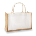 Sacs fourre-tout à vide en jute en jute personnalisé Canvas Réutilisable Grocherie Rangement sac à main Eco Burlap Burlap Beach Daily Utilisation pliable